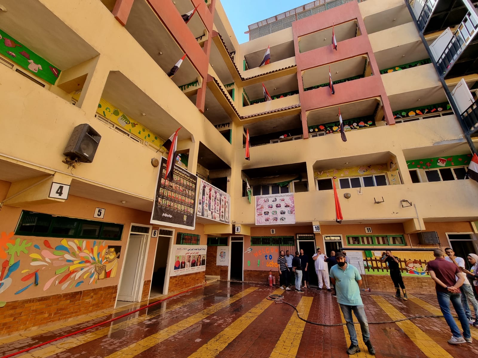حريق المدرسة