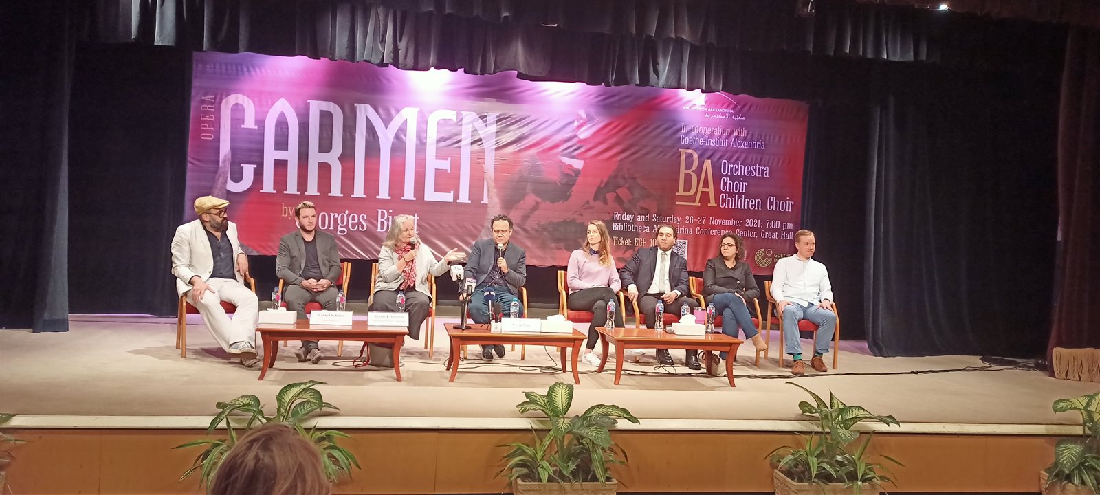 المؤتمر الصحفي لعرض أوبرا كارمن