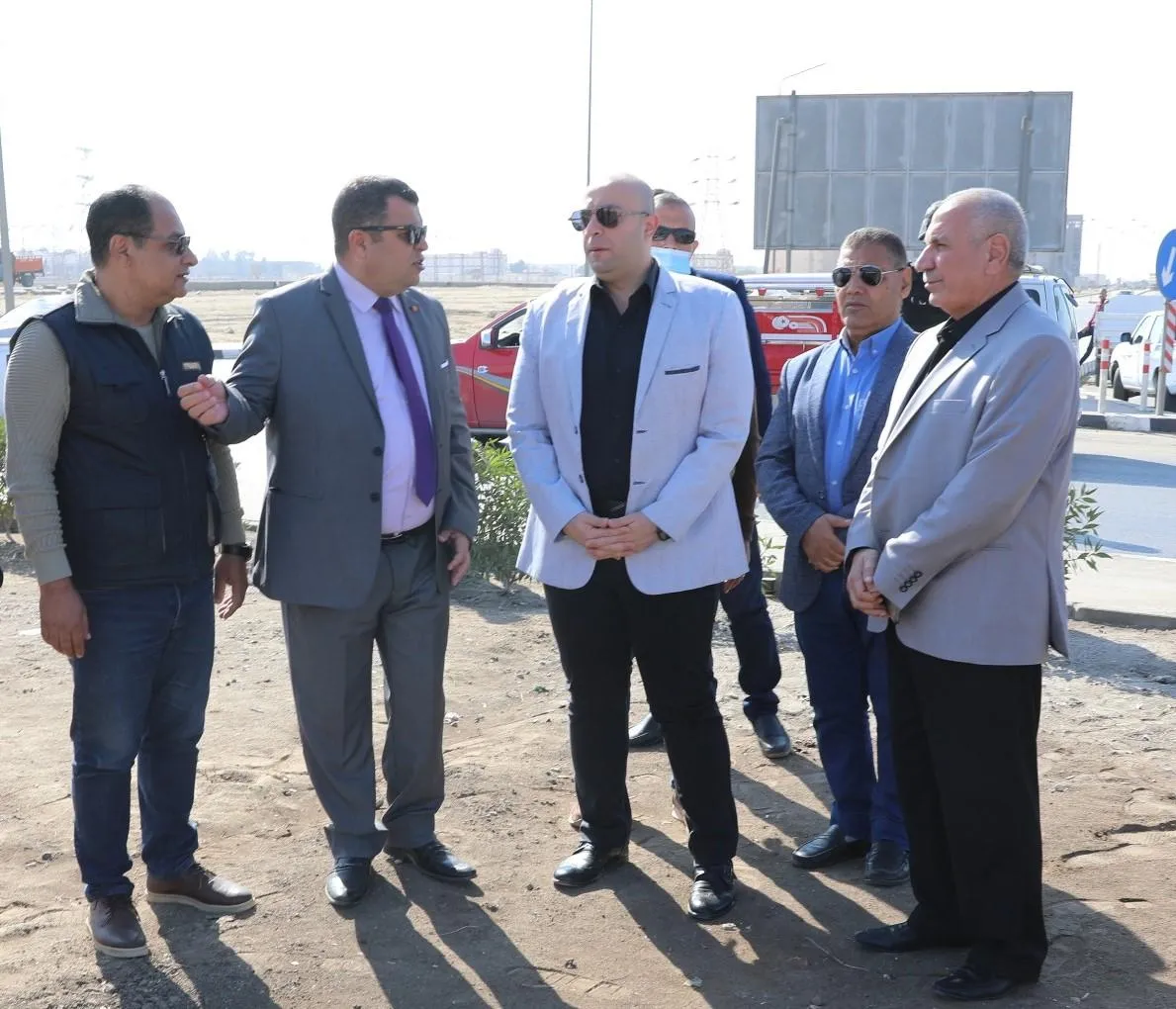 محافظ بني سويف يتابع محور عدلي منصور (1)