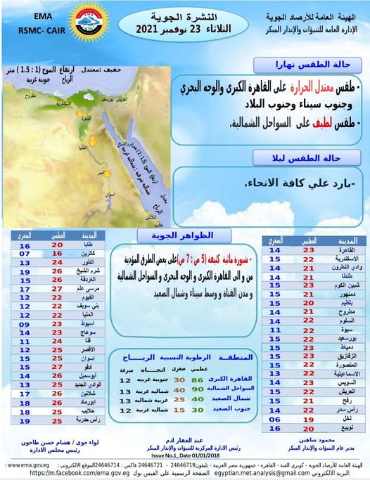 بيان من الأرصاد