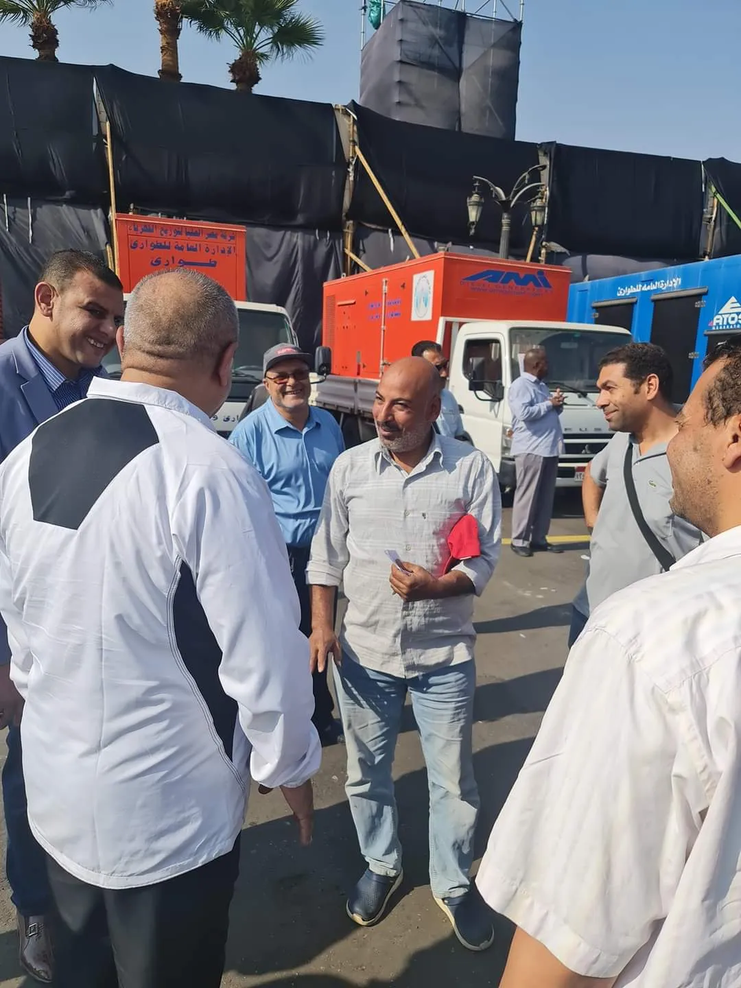 جانب من المتابعة لموقع العمل بالأقصر 