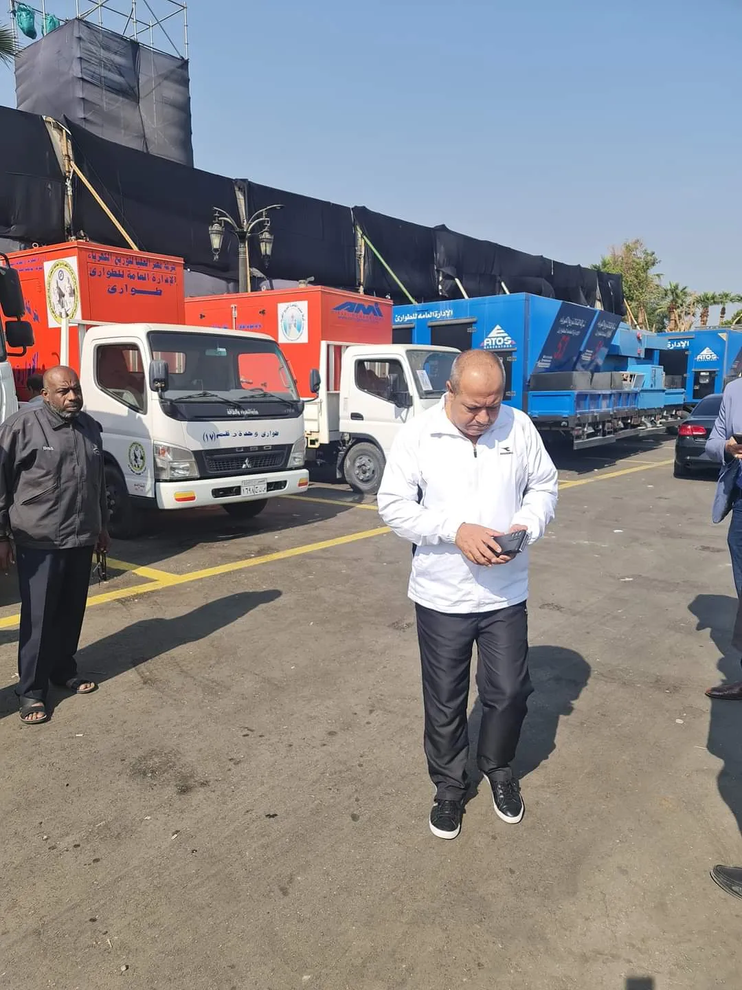 جانب من المتابعة لموقع العمل بالأقصر 