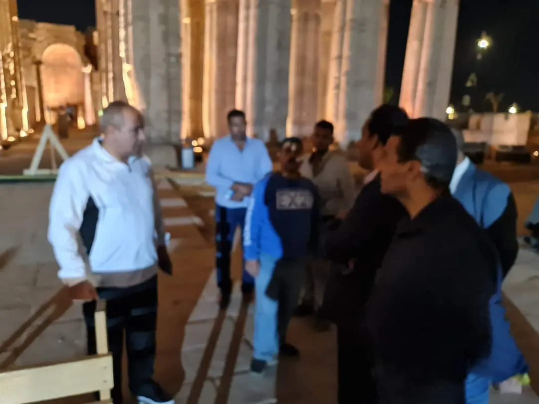 جانب من المتابعة لموقع العمل بالأقصر 