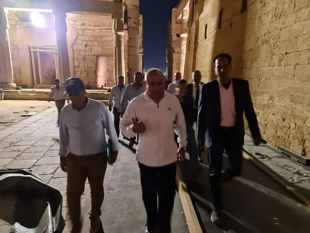 جانب من المتابعة لموقع العمل بالأقصر 