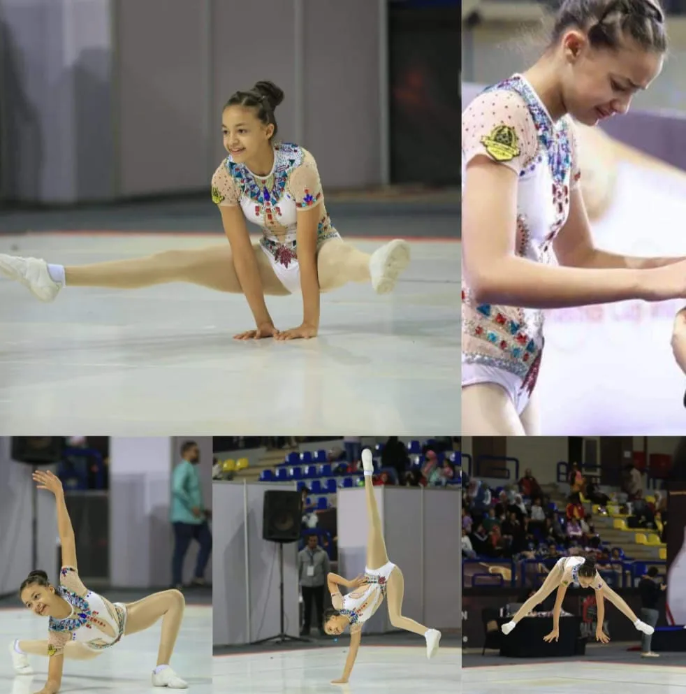 الطفلة سجي بطلة الجمباز