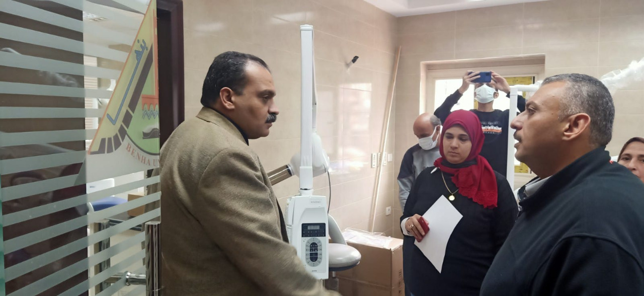 جولة نائب رئيس جامعة بنها