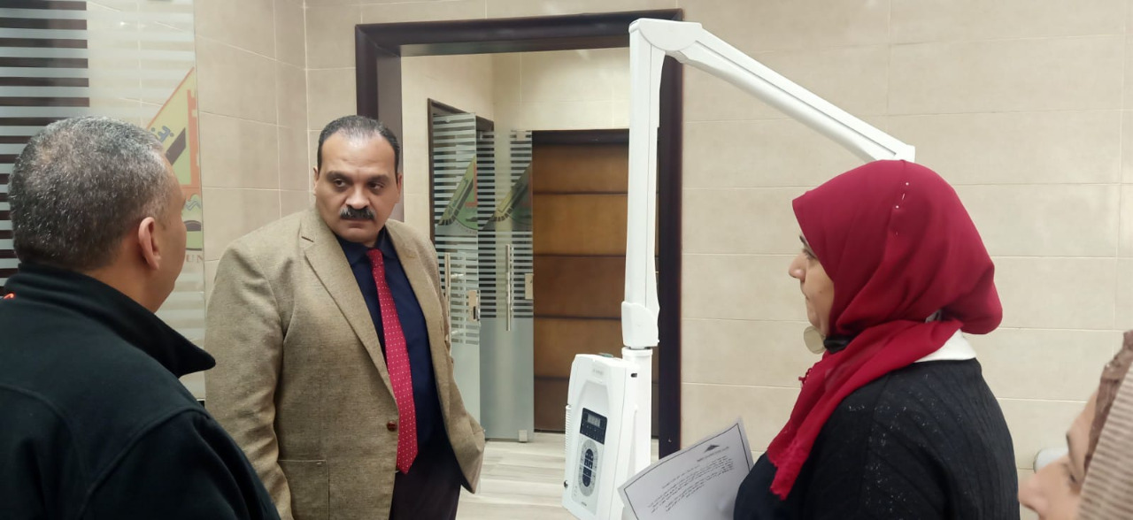 جولة نائب رئيس جامعة بنها