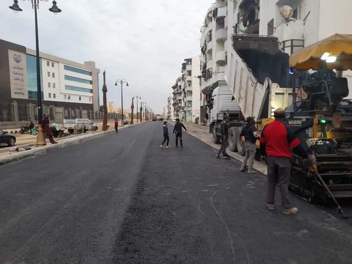 أعمال تطوير الطرق 