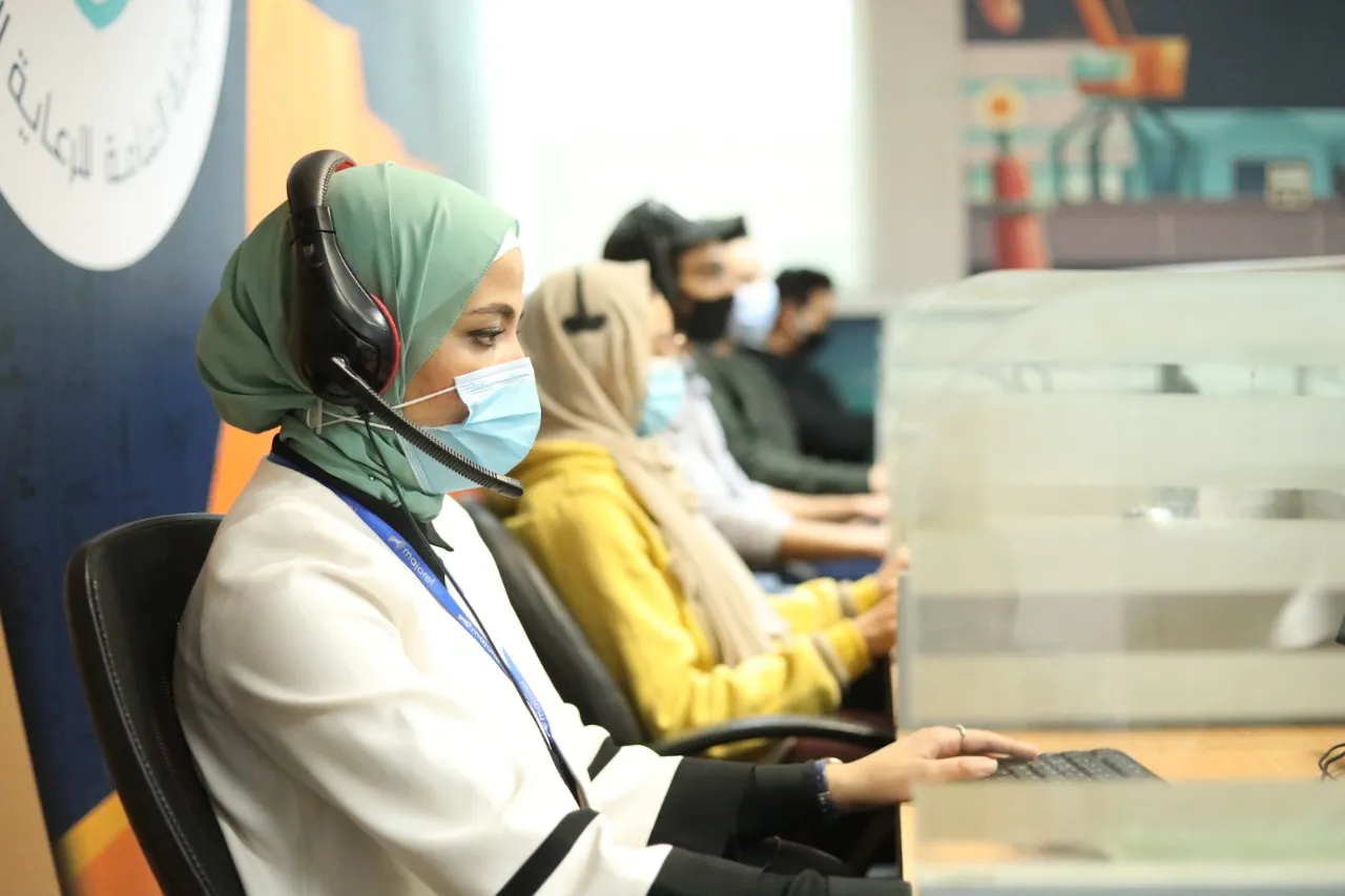 جانب من حملات التأمين الصحي الشامل 