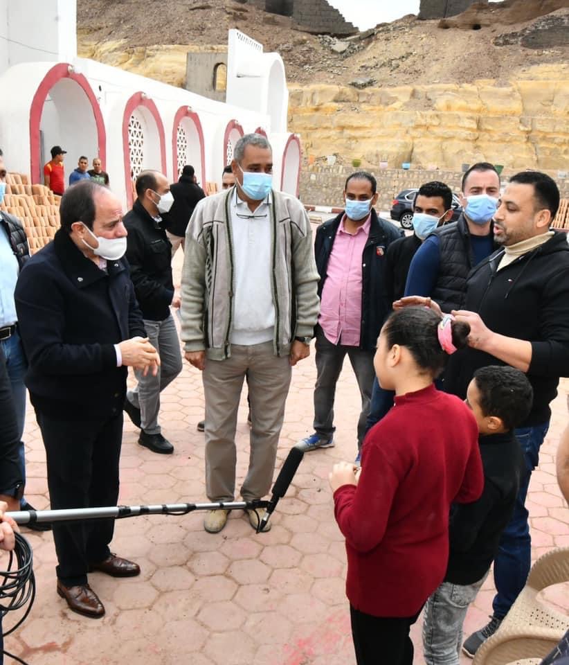 الرئيس السيسي خلال الجولة 