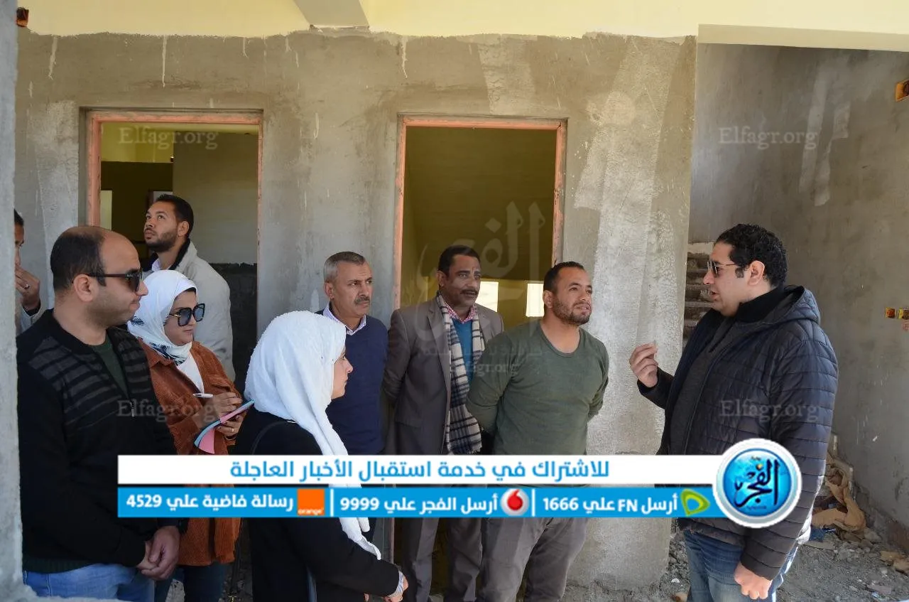 نائب محافظ بني سويف يتابع مشروعات حياة كريمة  (1)