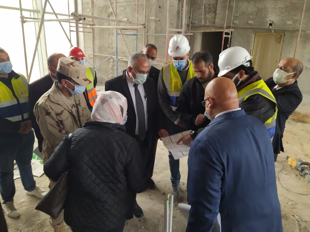 جانب من زيارة وزير الري لمبنى وزارة الري بالعاصمة الادارية الجديدة 