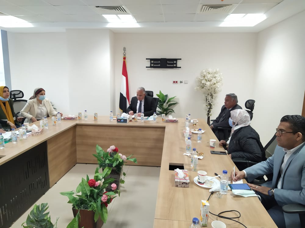 جانب من زيارة وزير الري لمبنى الوزارة بالعاصمة الادارية الجديدة 