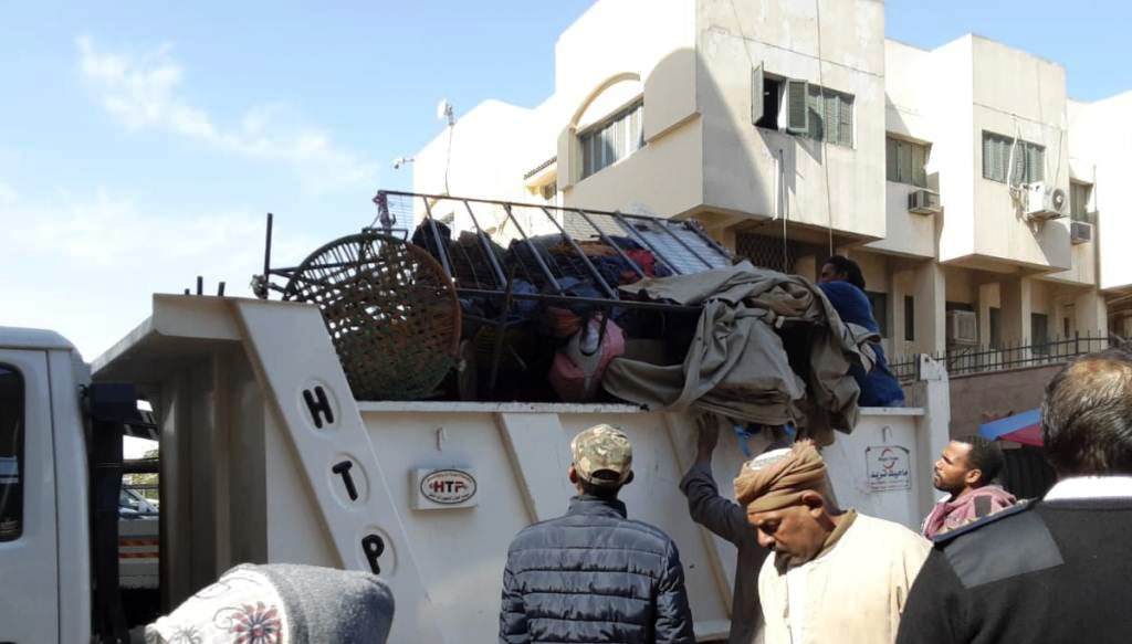 حملة مكبرة بأسوان لإزالة 840 حالة إشغال للطرق 