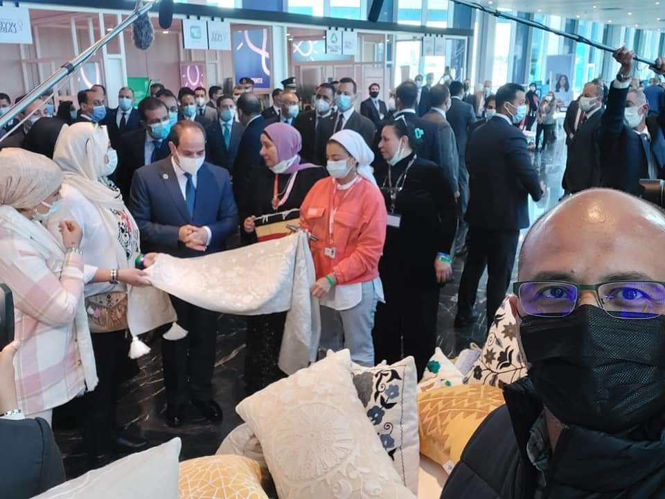 جانب من فعاليات معرض ديارنا بمنتدى شباب العالم