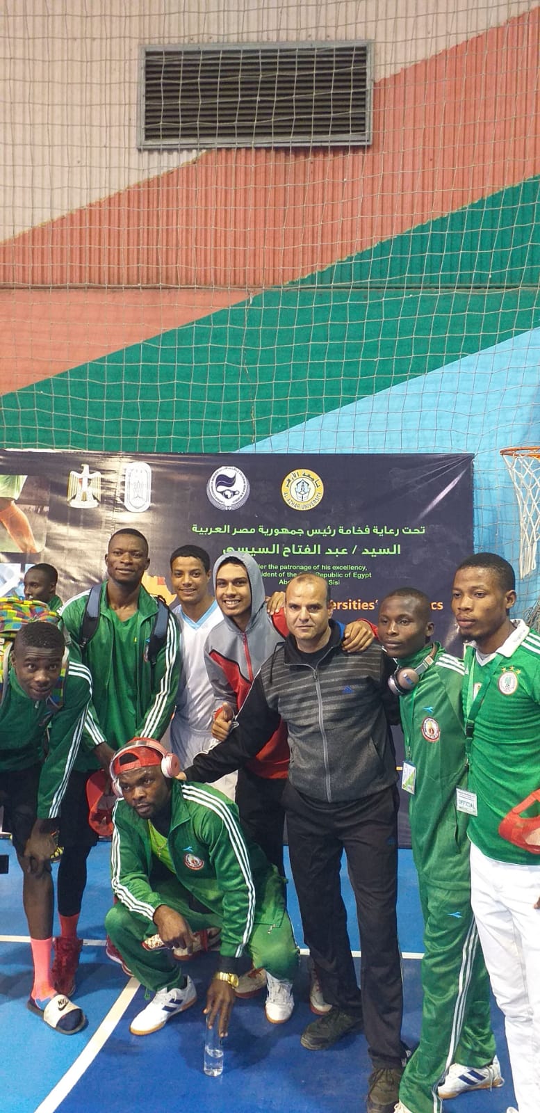 مشاركة منتخب جامعة أسوان للسلة في بطولة الشهيد