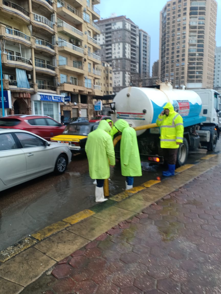 نوة الكرم وعملية رفع مياه الأمطار