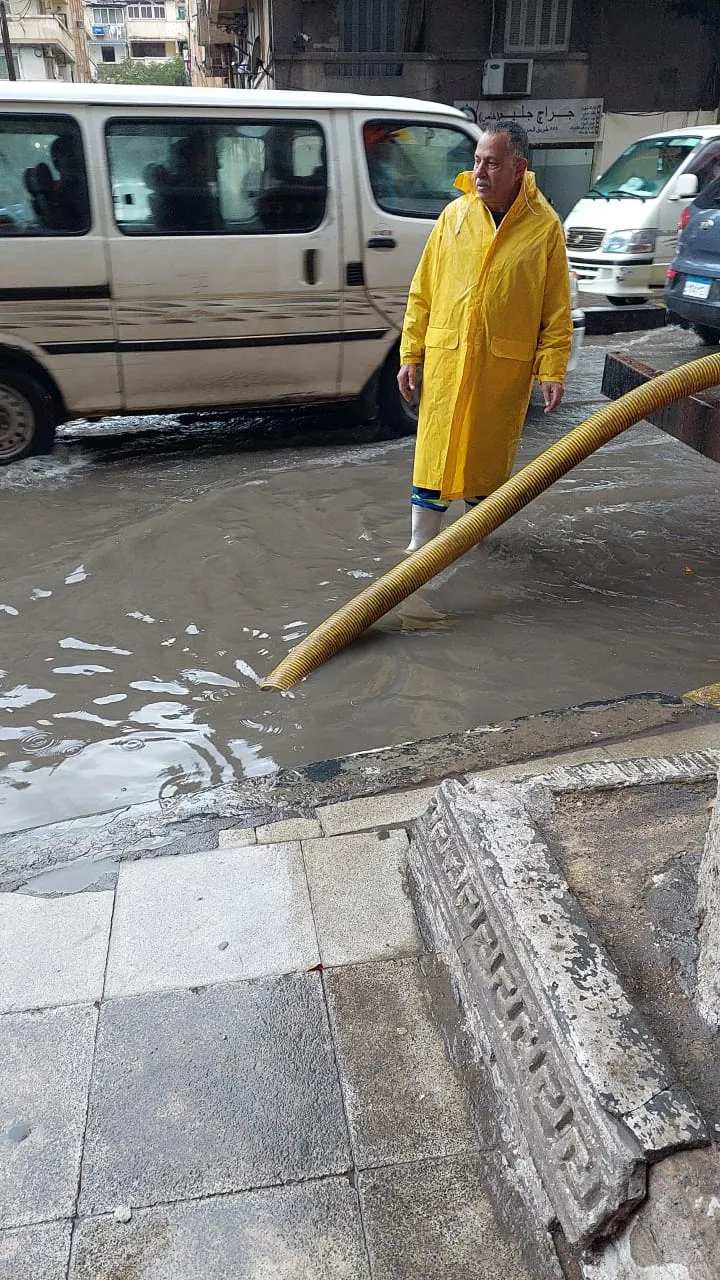 نوة الكرم وعملية رفع مياه الأمطار