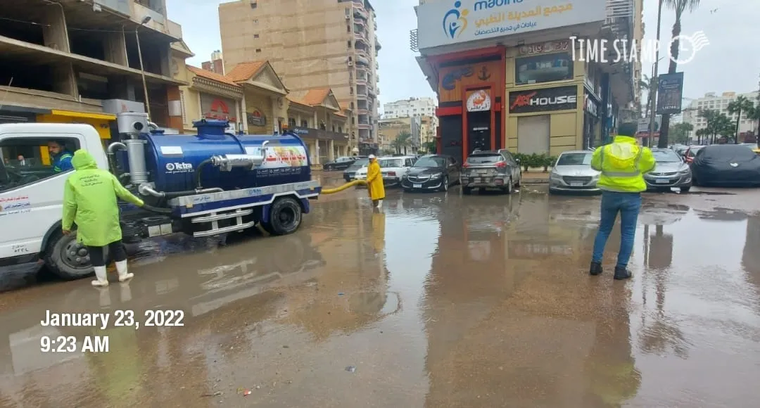 نوة الكرم وعملية رفع مياه الأمطار