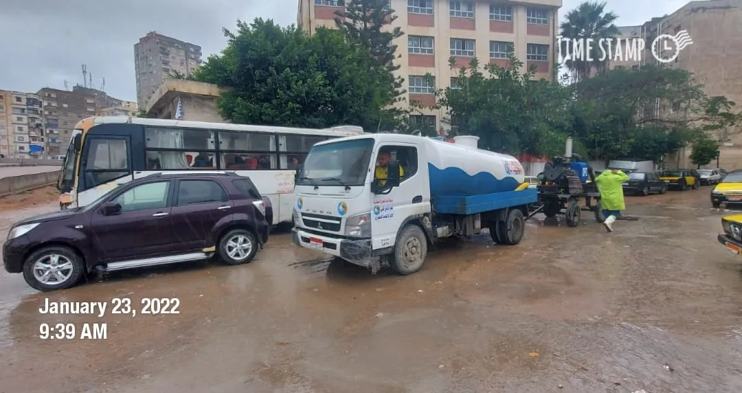 نوة الكرم وعملية رفع مياه الأمطار