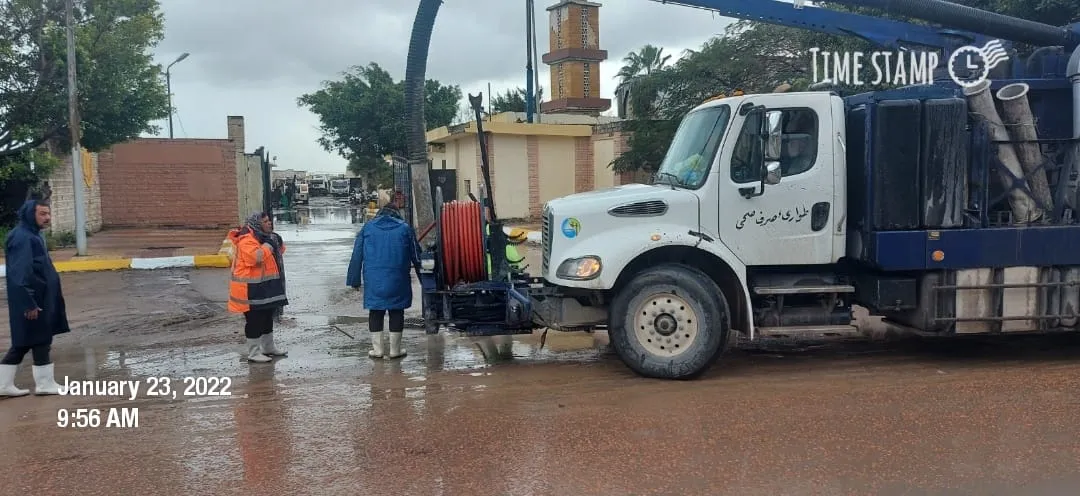 نوة الكرم وعملية رفع مياه الأمطار