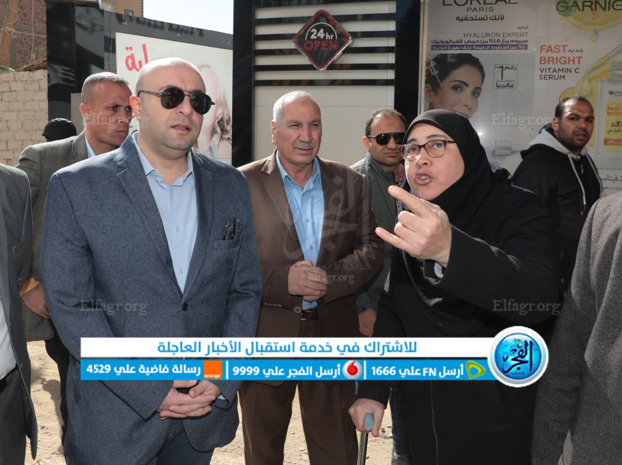 محافظ بني سويف يتفقد أعمال فتح شارع الفنان حسن عابدين (4)