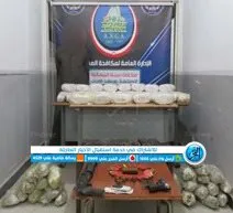 ضبط 22 عنصر إجرامي بحوزتهم شحنة مواد مخدرة