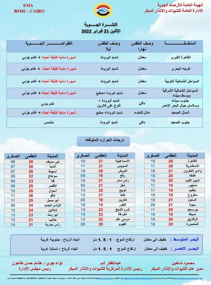 بيان من الأرصاد