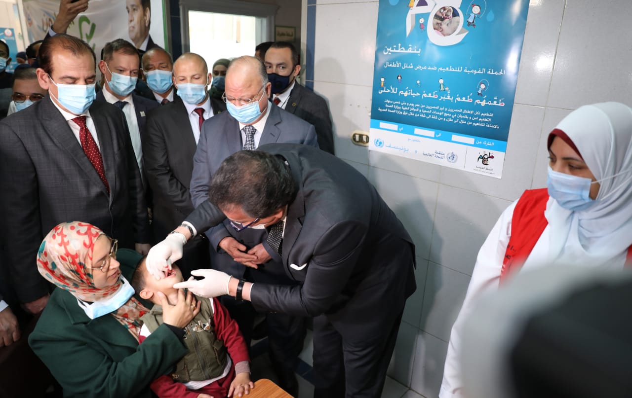 إطلاق حملة التطعيم ضد شلل الأطفال