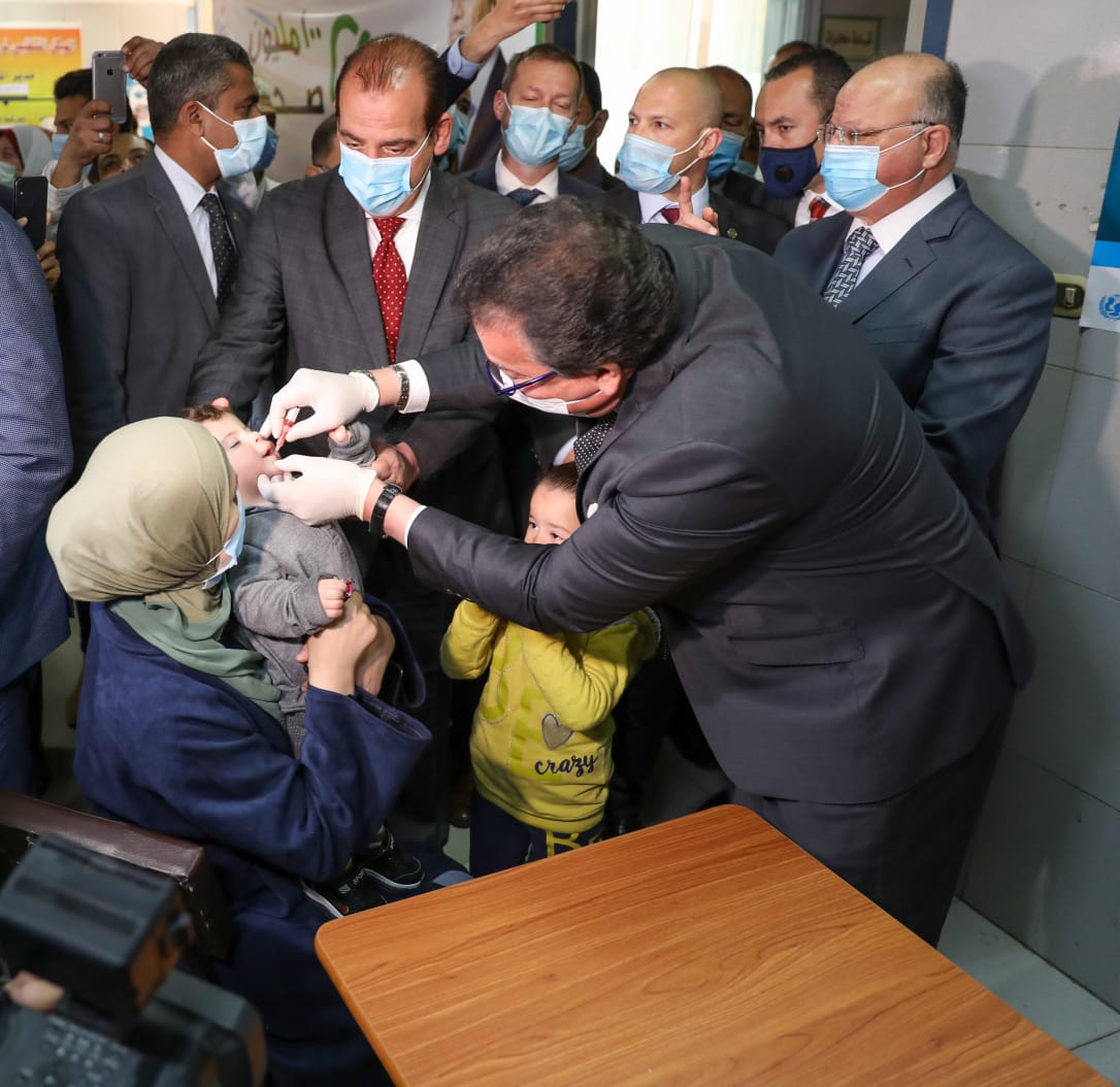 إطلاق حملة التطعيم ضد شلل الأطفال