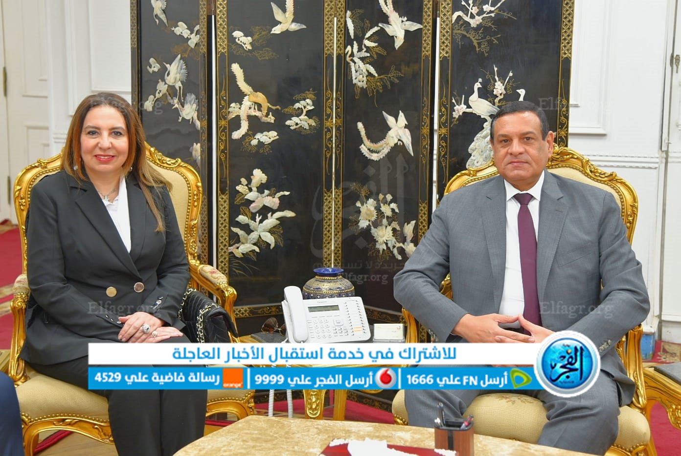 محافظ البحيرة يستقبل نائب وزير الاتصالات لبحث التطوير المؤسسي