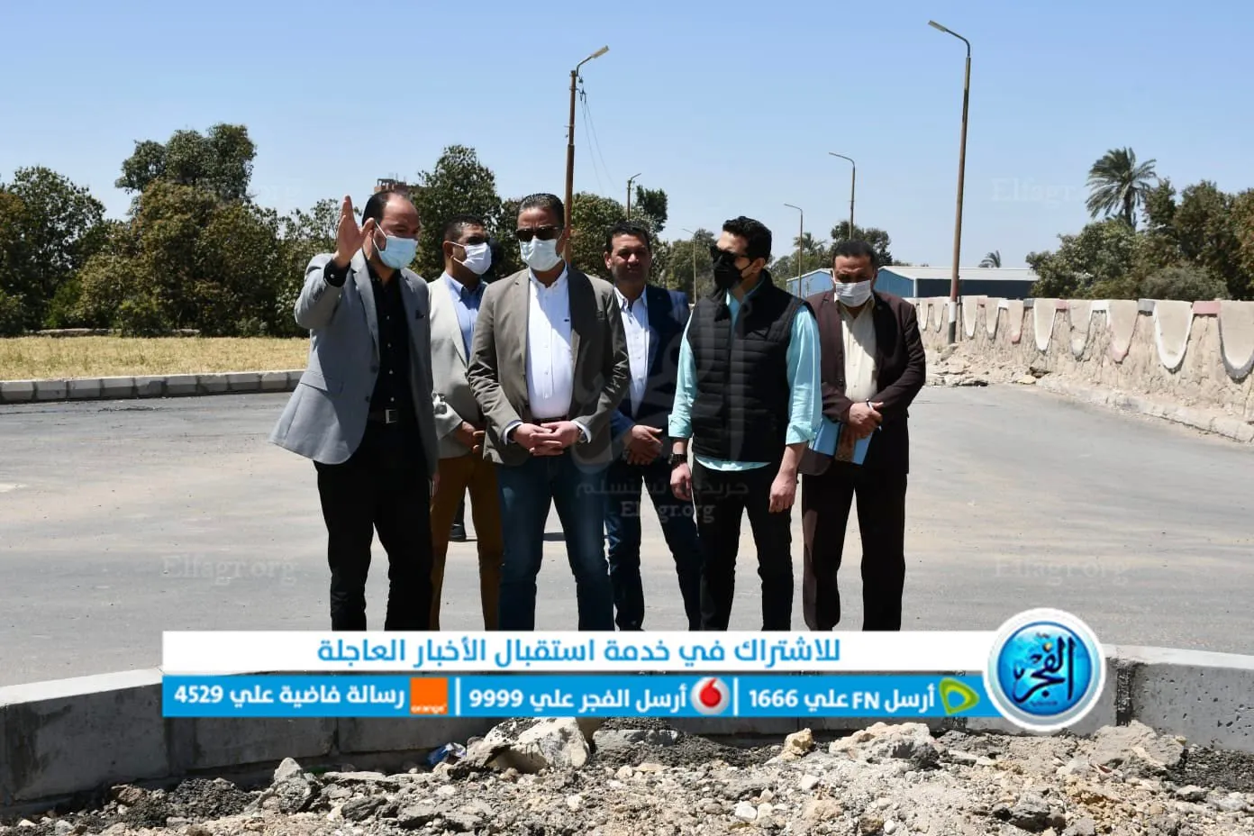 جانب من جولة المحافظ للطريق الربع دائرى بأبشواى 