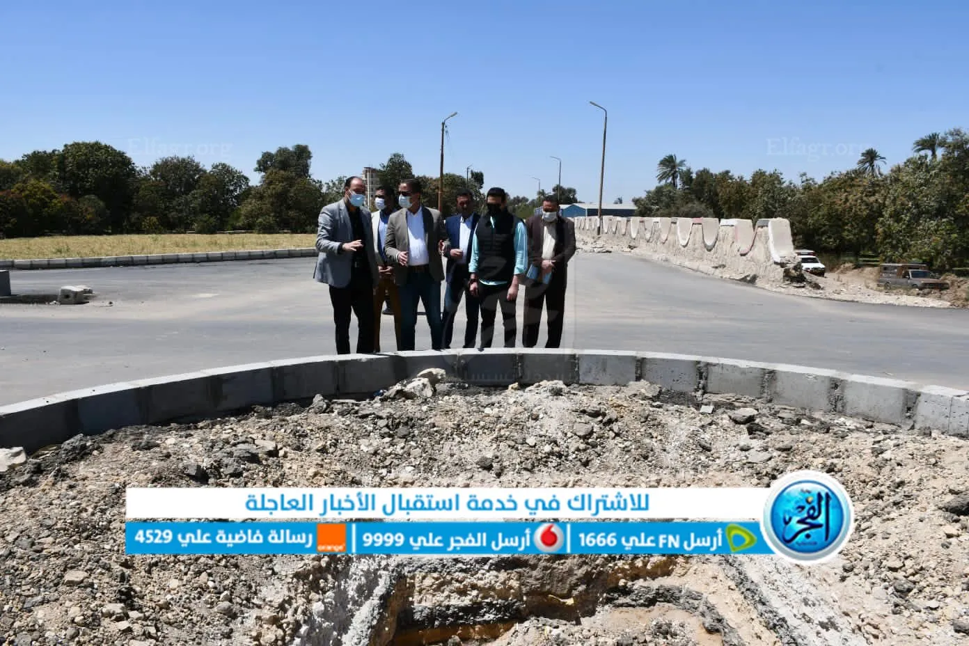 جانب من جولة المحافظ للطريق الربع دائرى بأبشواى 