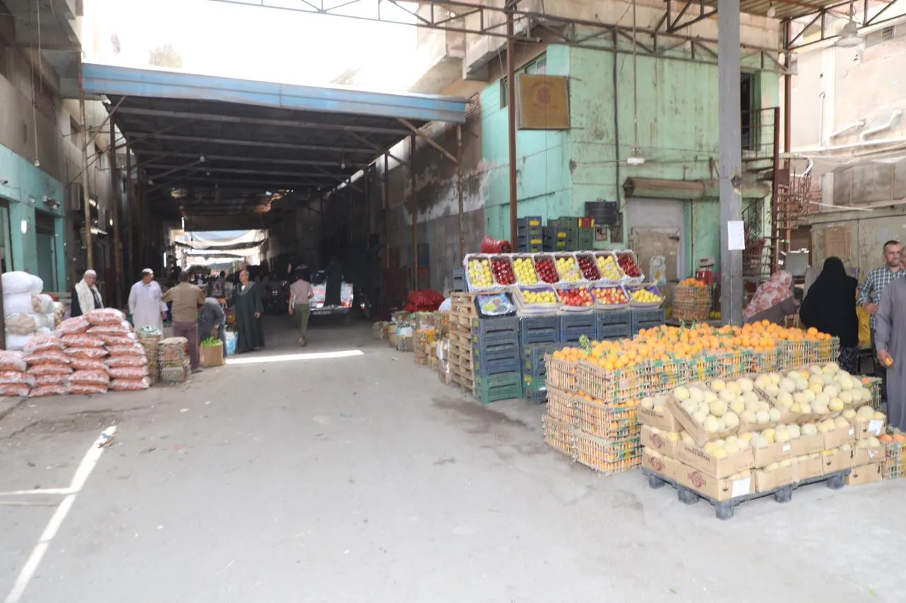 محافظ المنوفية فى سوق الخضار