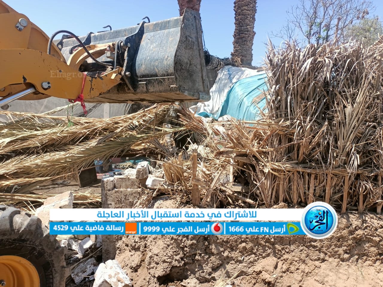 حملة إزالة للتعدي على الأراضى الزراعية بالفيوم 