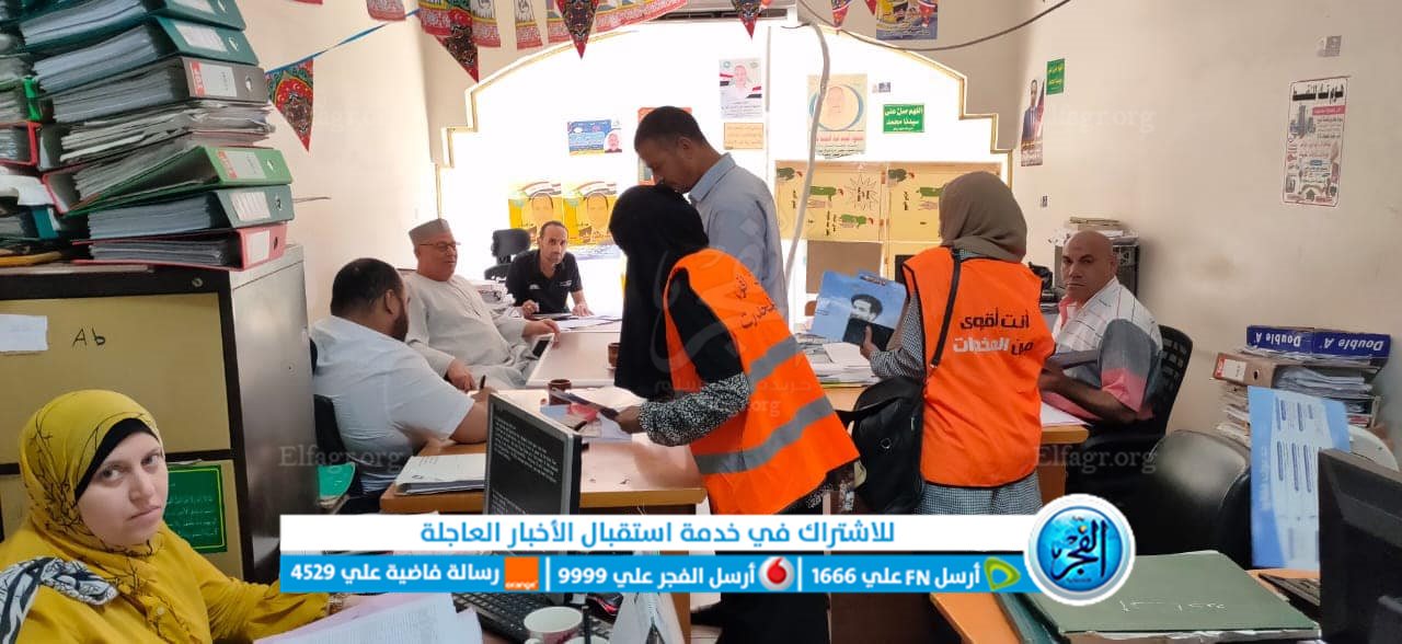 وحدة متطوعى صندوق مكافحة وعلاج الإدمان خلال تواجدهم في شركة مياه الفيوم