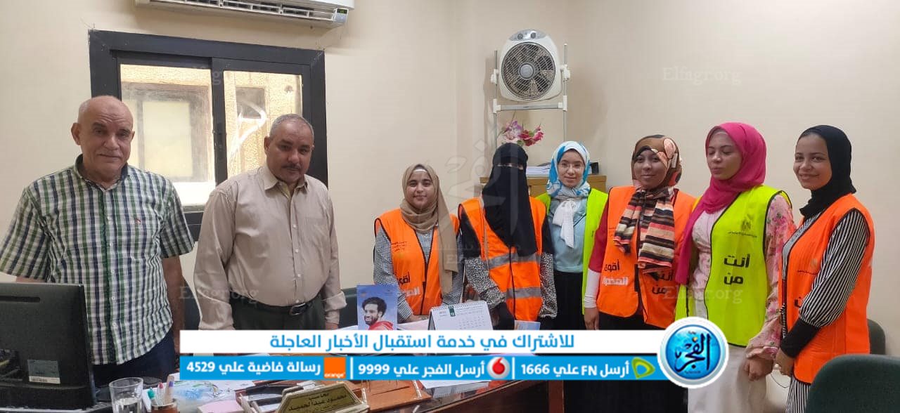 وحدة متطوعى صندوق مكافحة وعلاج الإدمان خلال تواجدهم في شركة مياه الفيوم
