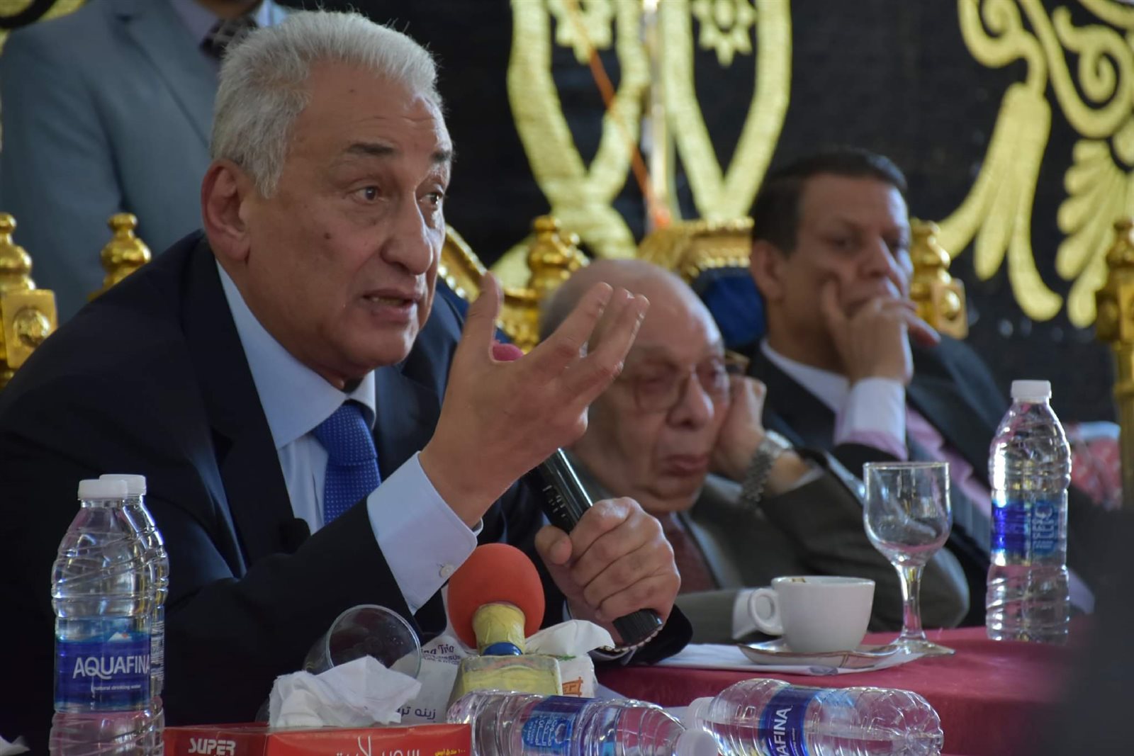 لقاء سامح عاشور بالمحامين