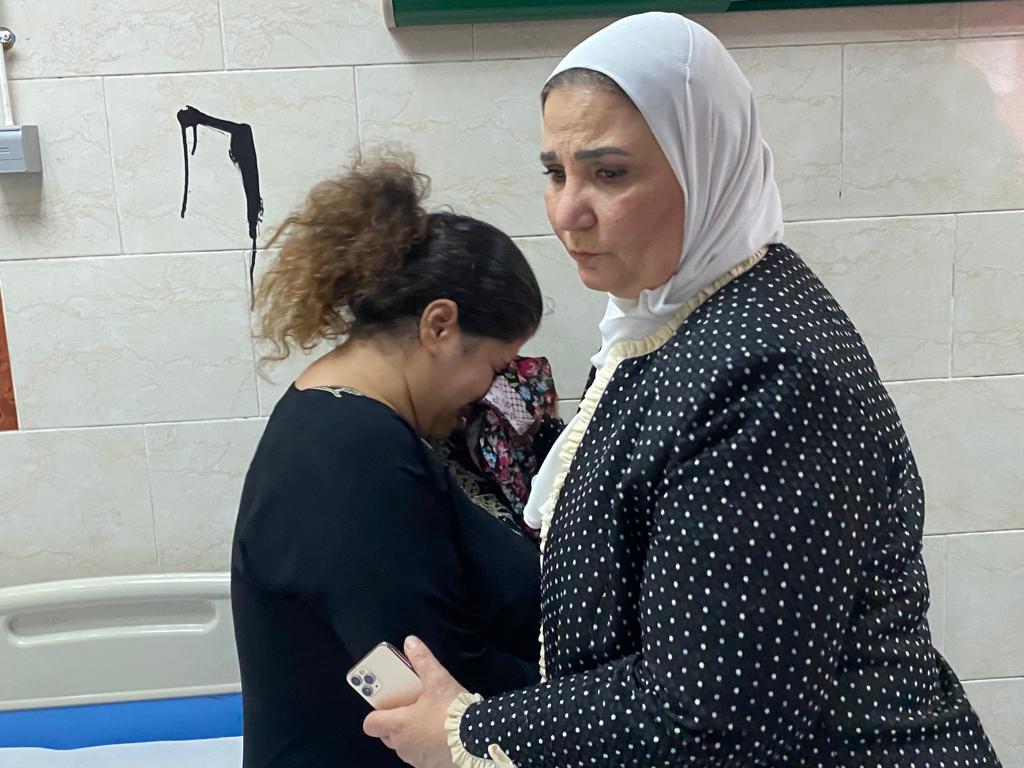 وزير التضامن تزور المصابين في حادث الكنيسة