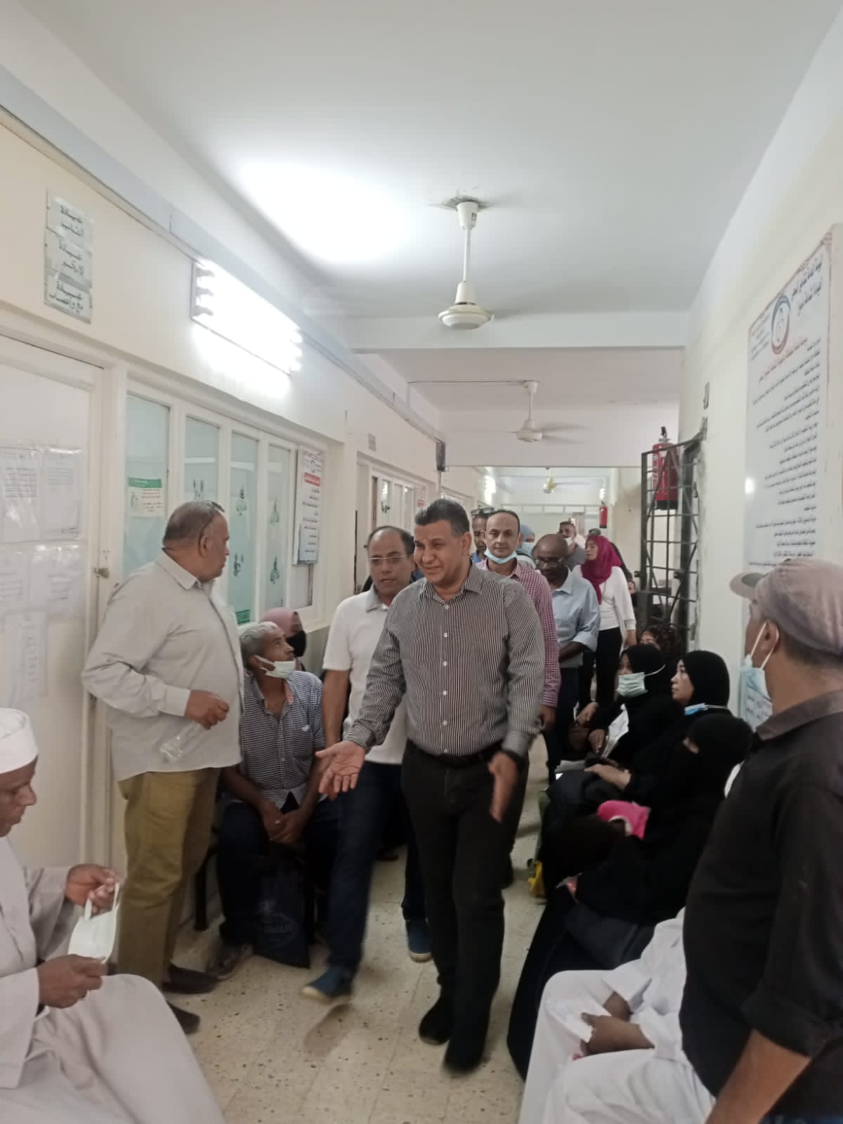 زيارة وكيل وزارة الصحة لمقر التأمين الصحي