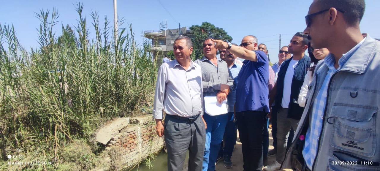 جانب من زيارة وزير الري بمحافظة البحيرة