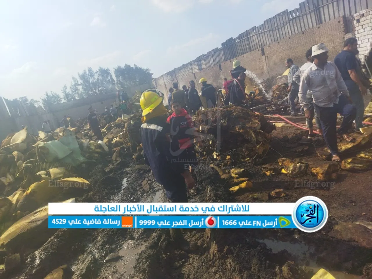 جانب من الحريق