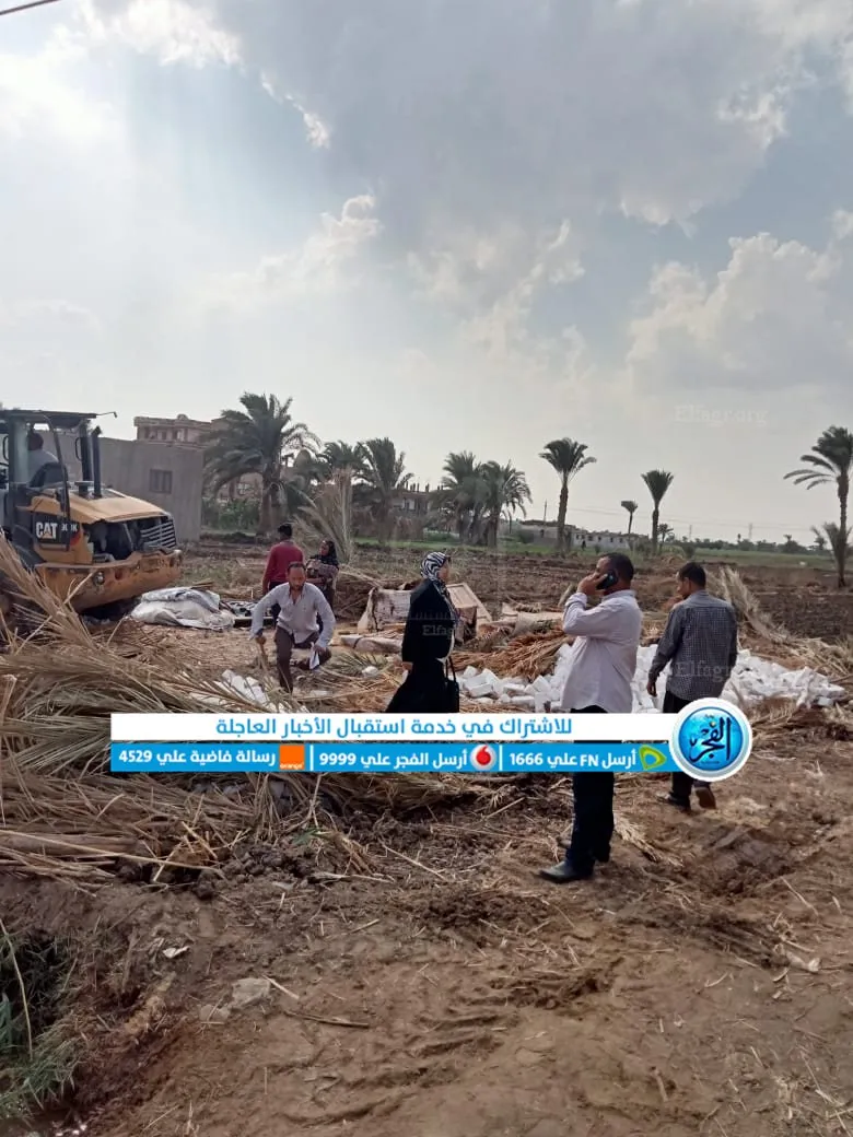 رصد وإزالة 12 حالة تعد بالبناء المخالف بمركز إبشواي