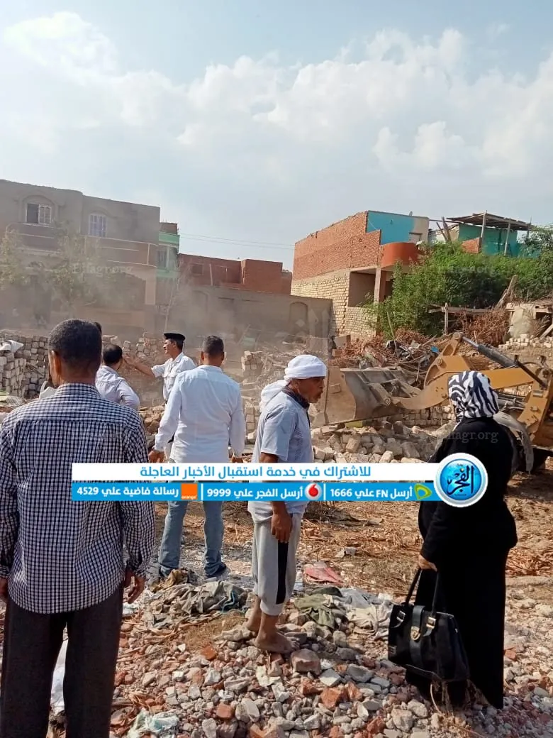 رصد وإزالة 12 حالة تعد بالبناء المخالف بمركز إبشواي