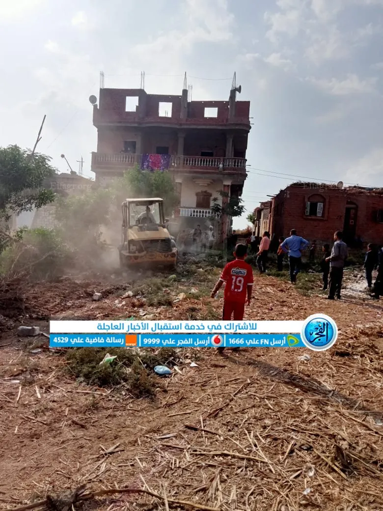 رصد وإزالة 12 حالة تعد بالبناء المخالف بمركز إبشواي