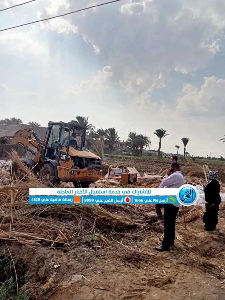 رصد وإزالة 12 حالة تعد بالبناء المخالف بمركز إبشواي