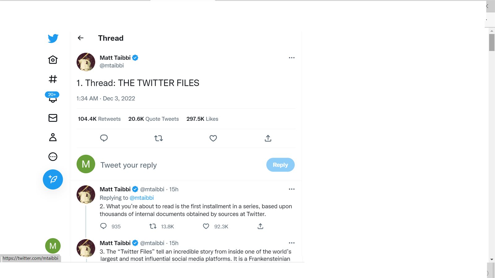 ملفات تويتر عبر صفحة ماتيبي