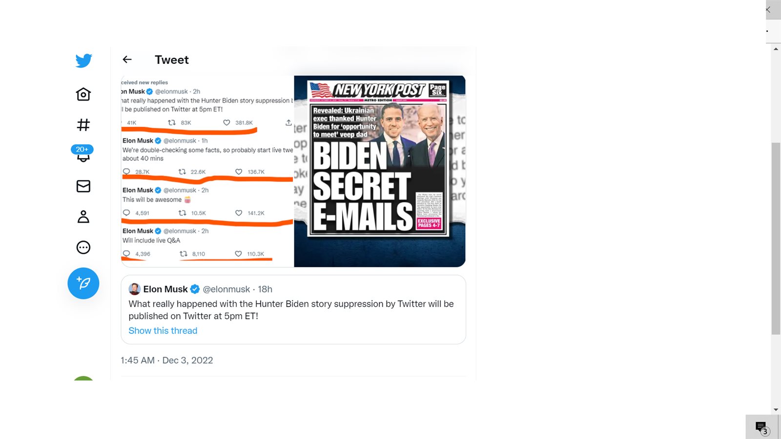 ملفات تويتر وبايدن