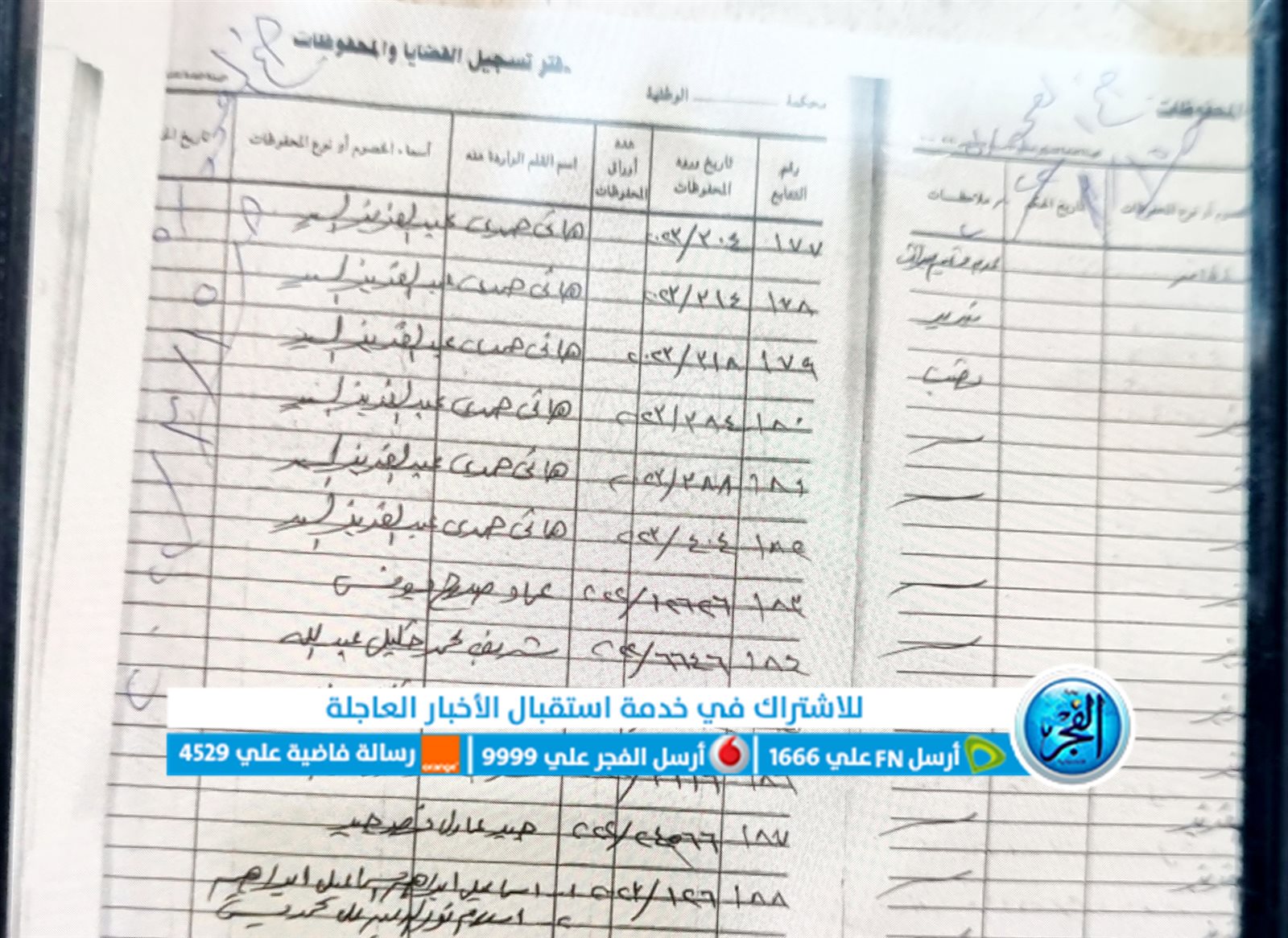 أوراق الضحايا