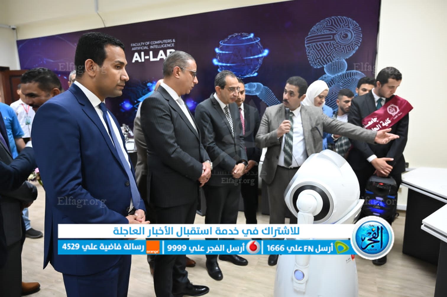 محافظ الفيوم ورئيس الجامعة يفتتحان عددا من المعامل